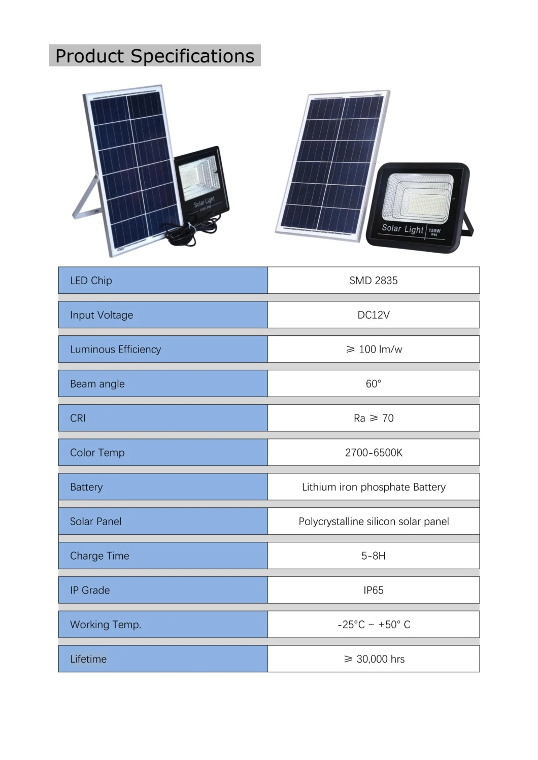 200W Dış Mekan Güneş Enerjisi LED Işıkları 150W 300W Güneş Sel Işığı 1