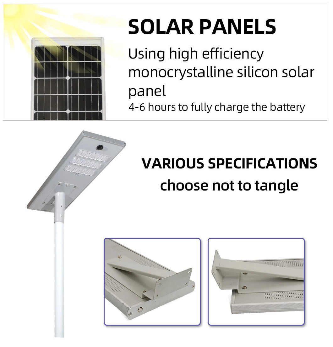 400 Watt Dış Mekan Solar LED Işıklar 6V, CE LED Solar Sokak Lambası 3