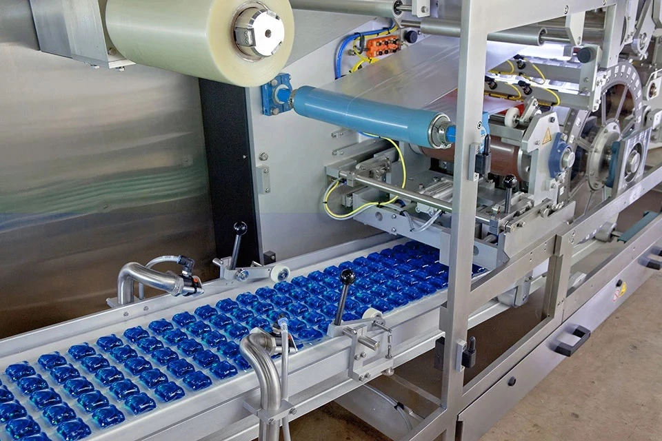 PVA Water Soluble Film Liquid Detergent Pod Powder Detergent Pod Making Machine Washing Capsule PVA Film Packing Machine