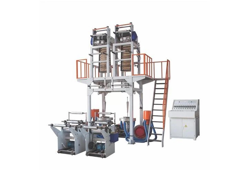 Plastik Parçalanabilir Plastik Poşet Yapma Makinesi Film Üfleme Paketleme 0