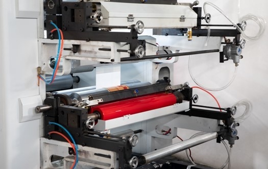 6 Renk PP Dokuma Kumaş Flekso Baskı Makinesi 1300mm Baskı Uzunluğu