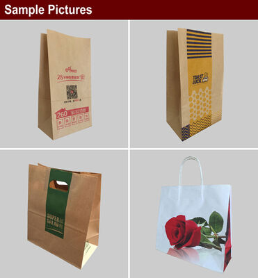 Hız 60pcsmin Kraft Kağıt Çanta Yapım Teçhizatı Kağıt Rulo Genişliği dahil 8601260mm Kalıcı Çanta Üretimi için tasarlanmıştır