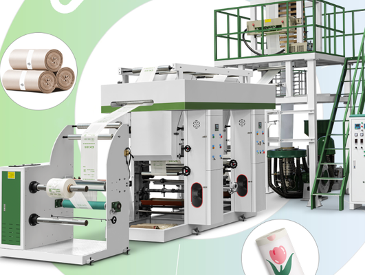 Dokunmatik Ekran Kontrol Sistemi ile PLC Film Ekstrüder Makine Tarım Uygulamaları vida çapı 55mm 2 veya 65mm 2mm