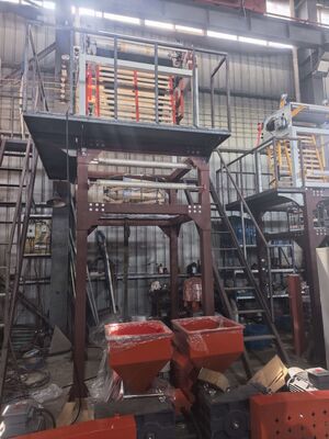 PLC Dokunmatik Ekran Kontrol Sistemi Polietilen Film Ekstrüzyon Ekipmanı 80-180mm Kalıp Kafası ile