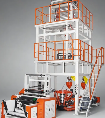 Monolayer Ekstrüzyon PE Plastik Film Fırlatma Makinesi HDPE Fırlatılmış Film Ekstrüder Makinesi Fiyat Vest Çantası Film Yapım Makinesi için Film Ekstrüder Makinesi
