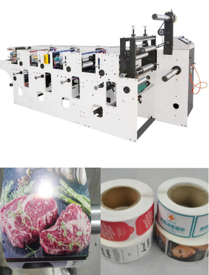 HJ 6-600 Flekso Kağıt Alışveriş Çantası Yapma Makinesi #380V 50HZ Dört Renkli Flekso Baskı Makinesi 220V
