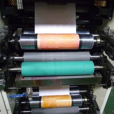4 Renk Rulo Flekso Etiket Baskı Makinesi 320mm 80m/Dk#±0.1mm Doğruluk Etiketi Flekso Yazıcı#450mm Maksimum baskı genişliği