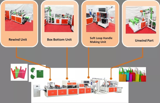 Ultrasonik Kağıt Alışveriş Çantası Yapma Makinesi 3000KG Ce Belgeli Otomatik