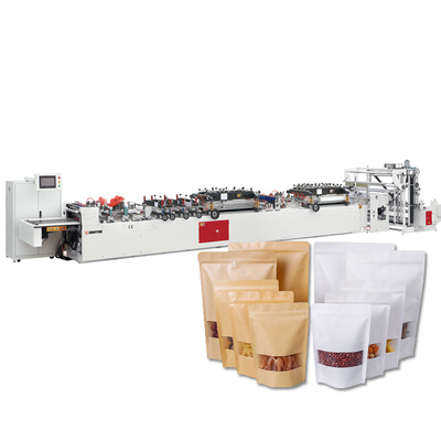 Mylar Snack Çanta Yapma Makinesi Lamine Kağıt PE Doypack Fermuarlı Kese