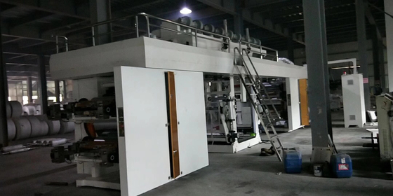 Mini CI Flekso Etiket Baskı Makinesi 15kw 6 Renk Merkezi Tambur