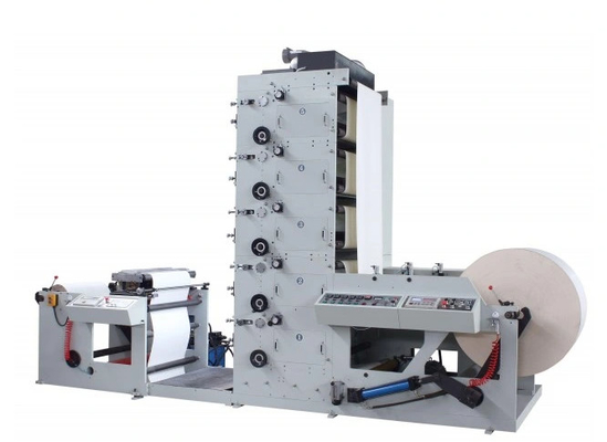 Etiket Etiket Flekso Baskı Makinesi 1300mm Ce Belgeli 5 renk Rulo Kağıt