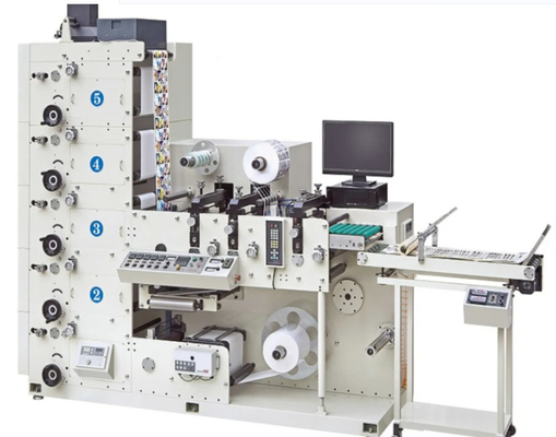 Etiket Etiket Flekso Baskı Makinesi 1300mm Ce Belgeli 5 renk Rulo Kağıt