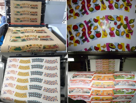 Haijing Etiket Etiket Flekso Baskı Makinesi 1 renkli Rulo Kağıt 50HZ