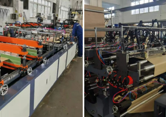 Oluklu Çift Katmanlı Çanta Makinesi Petek Zarf Kraft Torba Kağıdı