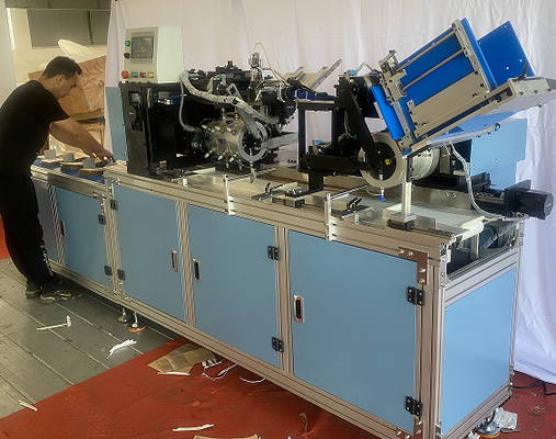 Kol Yapımı Kombi Yapıştırma Makinesi Otomatik Düz Kağıt Torba Metal Kravat