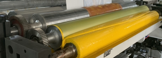 6 Renk PP Dokuma Kumaş Flekso Baskı Makinesi 1300mm Baskı Uzunluğu