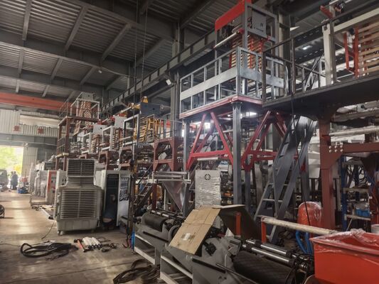 PLC Dokunmatik Ekran Kontrol Sistemi Polietilen Film Ekstrüzyon Ekipmanı 80-180mm Kalıp Kafası ile