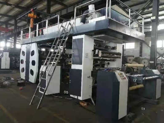 Kağıt, Plastik Film, Dokunmamış Kumaş için Yüksek Hızlı Flekso Yazıcı # Baskı Genişliği 600-2000mm 8 Renkli Flekso Yazıcı