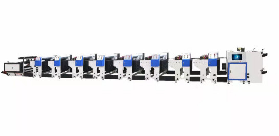 1-8 Renk Yüksek Hızlı Flekso Baskı Makinesi 1000mm