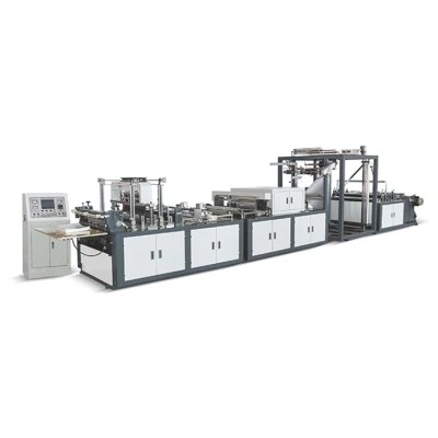 Otomatik Dokunmamış T-Shirt Çanta Yapma Makinesi 18-90MM Kalınlık #40-90 Adet/Dak T Gömlek Çanta Yapma Makinesi 1200mm 18-90mm
