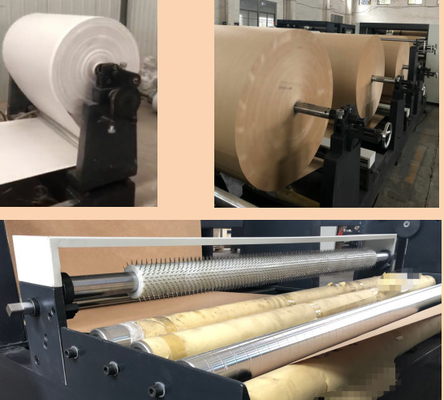 500-1200mm Uzunluk ve 70-150mm 'M' Kat Genişliği #380V Plastik Kağıt Tüp Yapma Makinesi ile Kraft Kağıt Torba Yapma Makinesi
