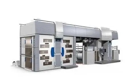 150m/Dk 4 Renk Flekso Baskı Makinesi (Ekonomik Merkezi Tamburlu Tip),1500-3500p/h Baskı Hızı