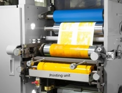 UV Vernik Laminasyonlu Kağıt Film Etiketleri için Yüksek Hızlı Flekso Etiket Yazıcısı, 1-8 Renkli Flekso Etiket Baskı Makinesi