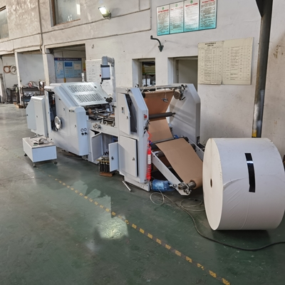 HJ-200+LST-4700/4700R Rulo Besleme Flekso Baskı Kare Altlı Kağıt Torba Yapma Makinesi #200pcs/Dak Kağıt Taşıma Çantası