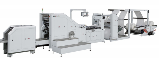 HJ-330L-2L Rulo Besleme Çift Katmanlı Kare Altlı Kağıt Torba Yapma Makinesi#Çift Katmanlı Kare Altlı Kağıt Taşıma Çantası