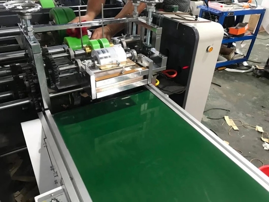 Yüksek Hızlı Kraft Kağıt Torba Makinası 300 adet/dk, Bükülmüş Kağıt Halat Sap Makinası