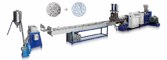 PE Film Ekstruder Makinesi Atık PVC Boru PP Torba PET Şişe Plastik Geri Dönüşüm Makinası