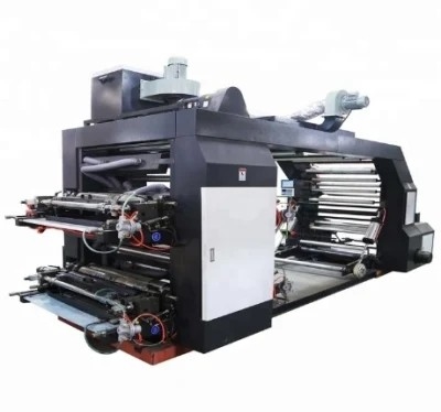 Kağıt Torba Baskısı için Yüksek Hassasiyetli Flekso Baskı Makinesi # 8 Renkler Kağıt Flekso Baskı Makinesi 4 Renk 10-120m / Dak