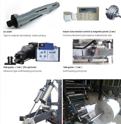Dört Renkli Non Woven Flekso Baskı Makinesi Otomatik 10-150m/Dk