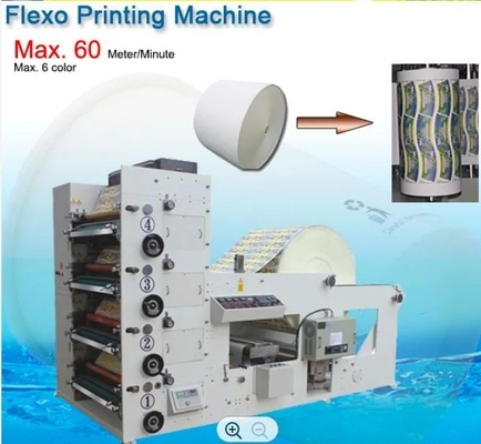 Yüksek Hızlı Etiket Flekso Baskı Makinesi, Anilox Rulo, IR Kurutucu, UV Vernikli 220V Flekso Etiket Baskı Makinesi 380V