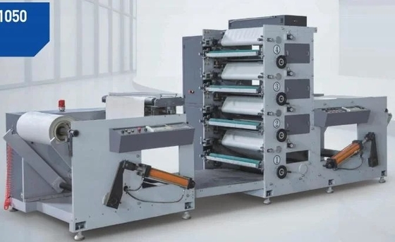 Yüksek Hızlı Etiket Flekso Baskı Makinesi, Anilox Rulo, IR Kurutucu, UV Vernikli 220V Flekso Etiket Baskı Makinesi 380V