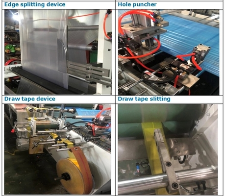 İnverter Motorlu Yüksek Hızlı LDPE HDPE Torba Yapma Makinesi # Biyobozunur Plastik Çöp Torbası Yapma Makinesi 380V 220V