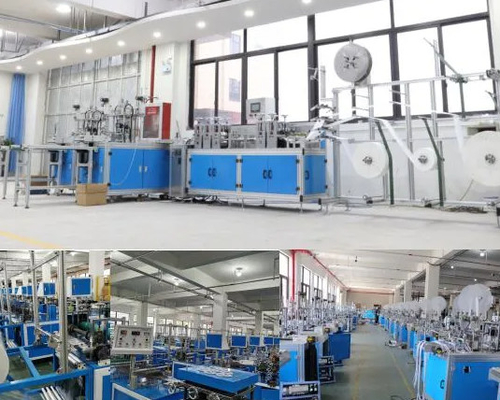 180-210 Adet / Dakika Tek Kullanımlık Cerrahi Önlük Yapma Makinesi, Tek Kullanımlık Bouffant Cap Yapma Makinesi