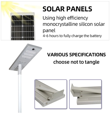 400 Watt Dış Mekan Solar LED Işıklar 6V, CE LED Solar Sokak Lambası