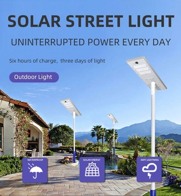 400 Watt Dış Mekan Solar LED Işıklar 6V, CE LED Solar Sokak Lambası