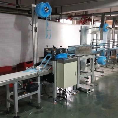 CE Tek Kullanımlık Çarşaf Yapma Makinesi 70PCS / dak KN95 Yüksek Hızlı Maske Yapma Makinesi