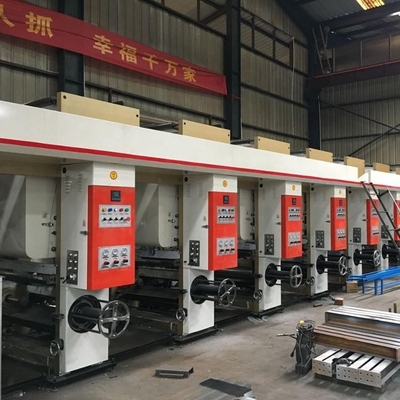BOPP Yüksek Hızlı Rotogravür Baskı Makinesi Otomatik Çok Renkli