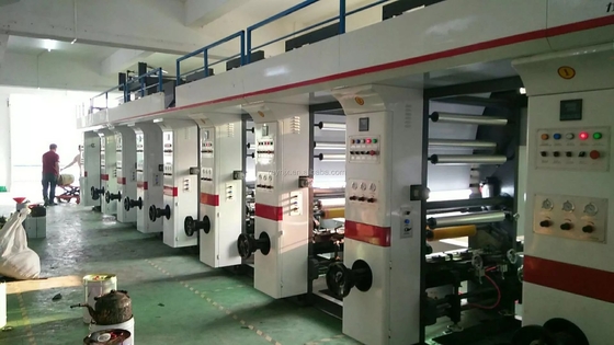 BOPP Yüksek Hızlı Rotogravür Baskı Makinesi Otomatik Çok Renkli