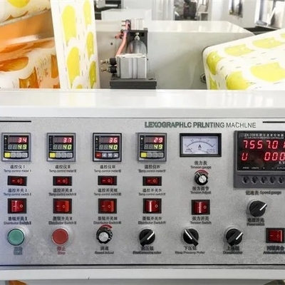 Kurye Fişi Flekso Etiket Baskı Makinesi 4 5 6 Renk