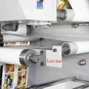 Yüksek Hızlı 4 Renkli Flekso Etiket Baskı Makinesi # Dar Web Flekso Etiket Baskı Makinesi 220V 380V