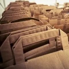 220V-240V Kare Alt Kağıt Torba Makinası 210-480mm