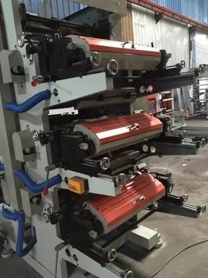 Polietilen için 2 Renk Flekso Baskı Makinesi 1000mm Genişlik