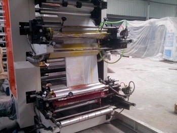 Polietilen için 2 Renk Flekso Baskı Makinesi 1000mm Genişlik