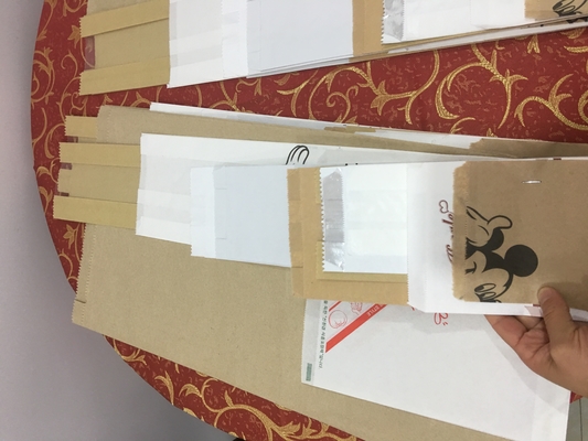 Lüks Baskılı Saplı Balmumu Kağıt Torba Mücevher Paketleme Yağlı