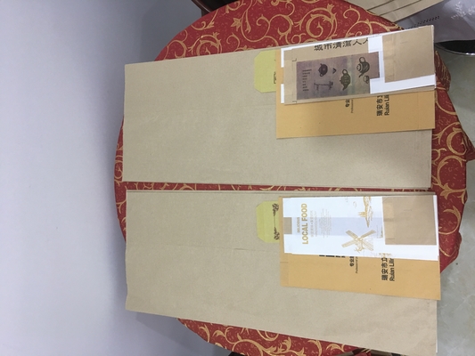 Lüks Baskılı Saplı Balmumu Kağıt Torba Mücevher Paketleme Yağlı